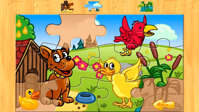 A farm animal jigsaw puzzle screenshot 2
