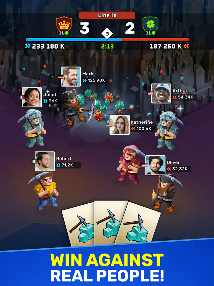 Miners Brawl Craft Battles
