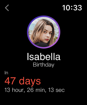‎Standby Birthday Countdown Screenshot