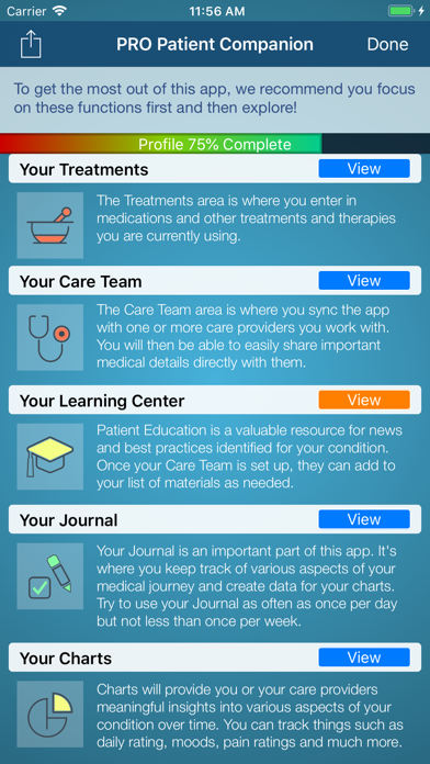 PRO Patient Companion Screenshot