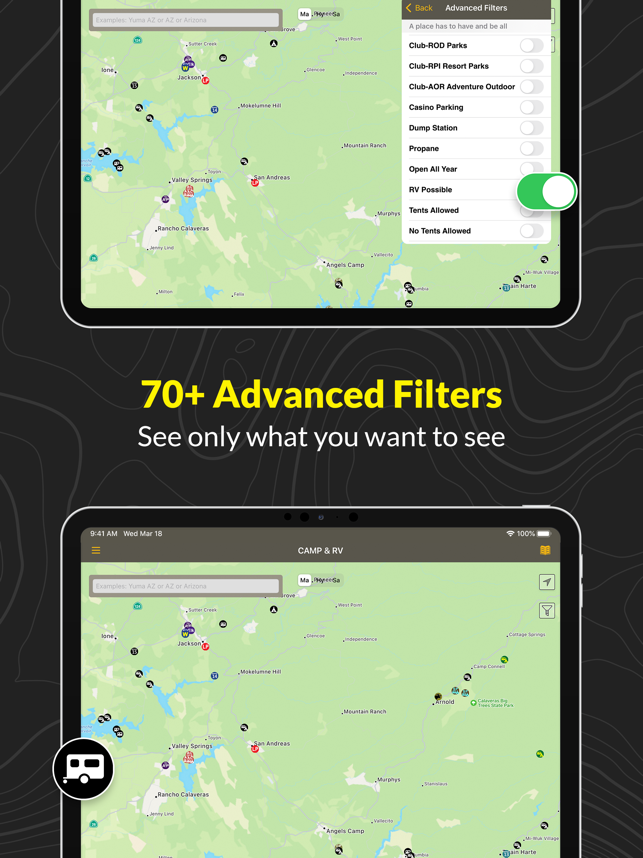 Allstays Camp & RV - Road Maps -kuvakaappaus