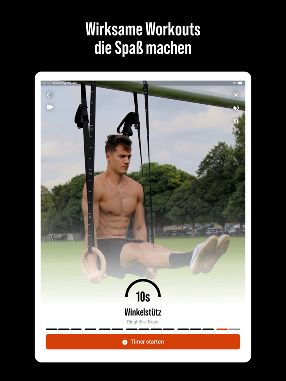 DIE RINGE Calisthenics Workoutのおすすめ画像1