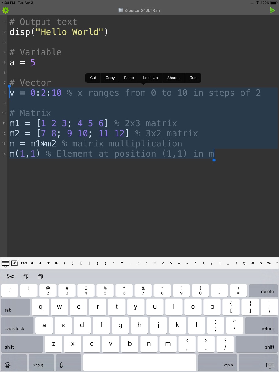 iPad screenshot