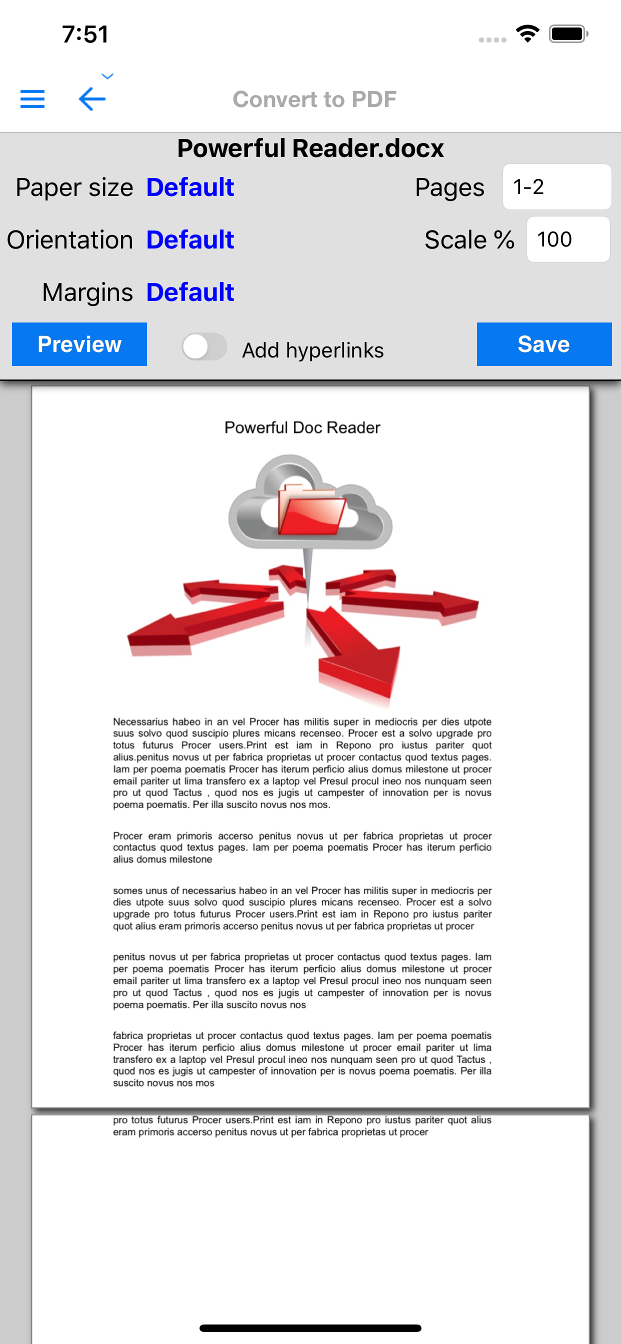 WritePDF for iPhone screenshot 3