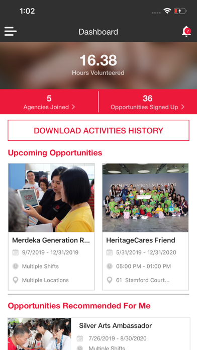 Screenshot #1 pour Volunteer.gov.sg