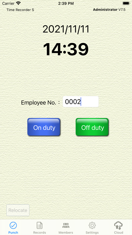 TimeRecorder S (administrator) - 7.37 - (iOS)