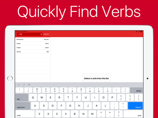 Spanish Verb Conjugator Pro iPad screenshot 8 - Education app