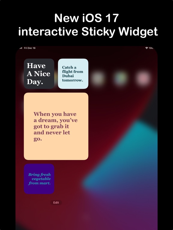 Screenshot #4 pour Sticky Widgets Note 17 standby