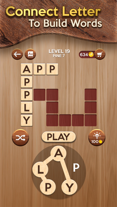 Screenshot #1 pour Woody Cross: Word Connect Game