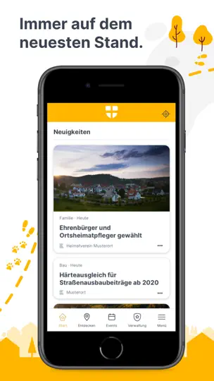 Screenshot von MeinOrt auf dem iPhone 3