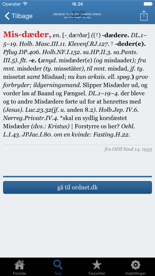 #3. Ordbog over det danske Sprog (iOS) 由: Det Danske Sprog- og Litteraturselskab