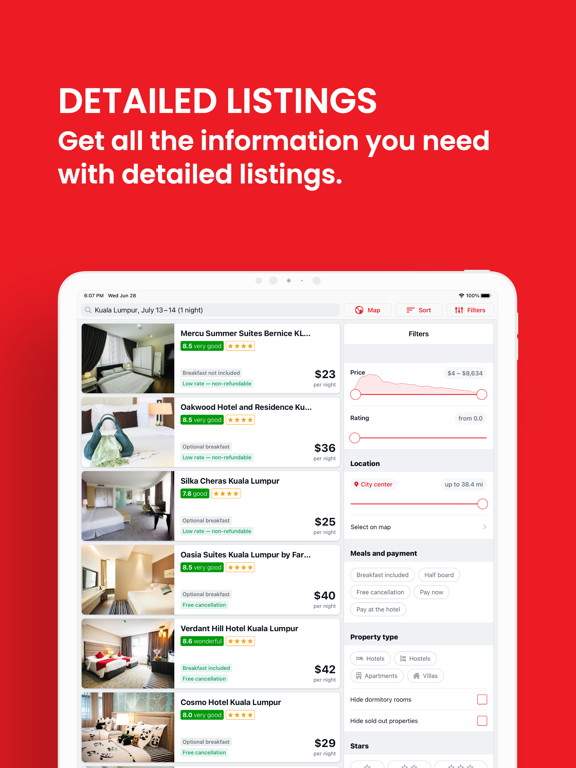 Asia Flights: Compare Prices iPad screenshot 8 - Travel app