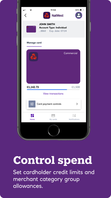 NatWest ClearSpend Screenshot