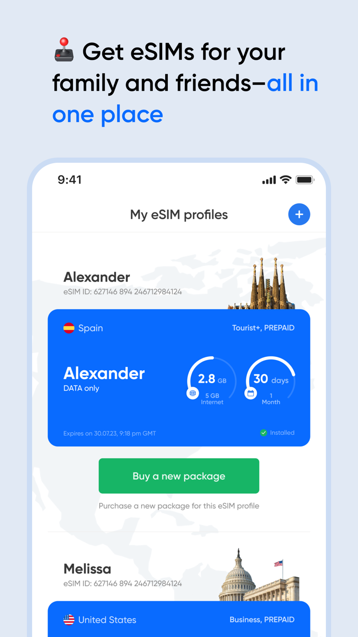 eSIM Data Packs Telesim