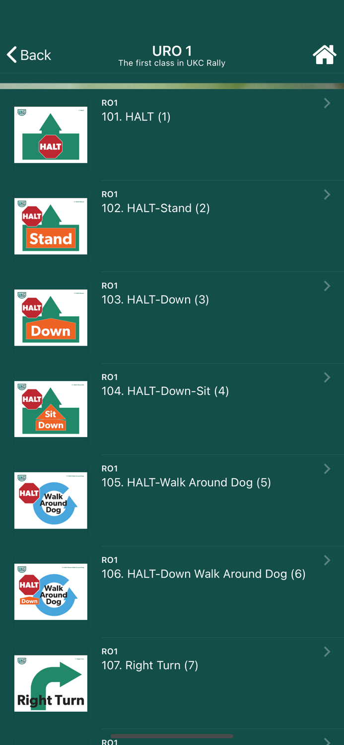 UKC Rally Dog Obedience