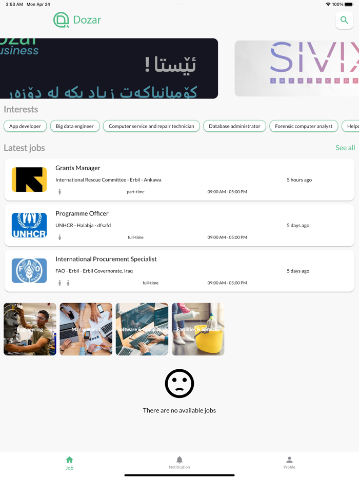 Dozar Create CV and Apply Jobs