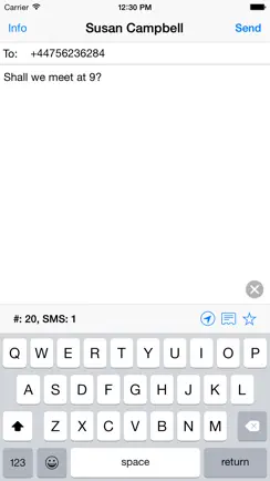 SMS touch iPhone image 1