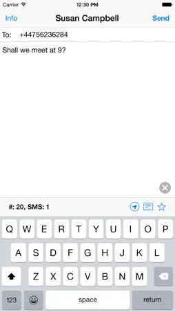 SMS touch screenshot 1