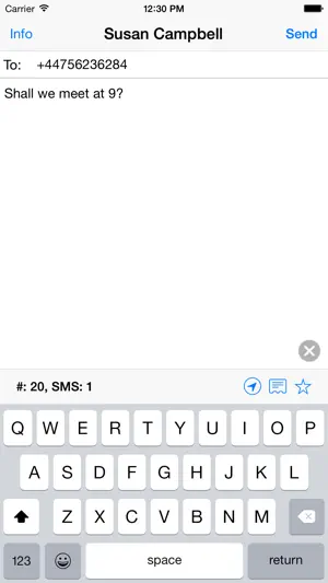 SMS touch screenshot 1