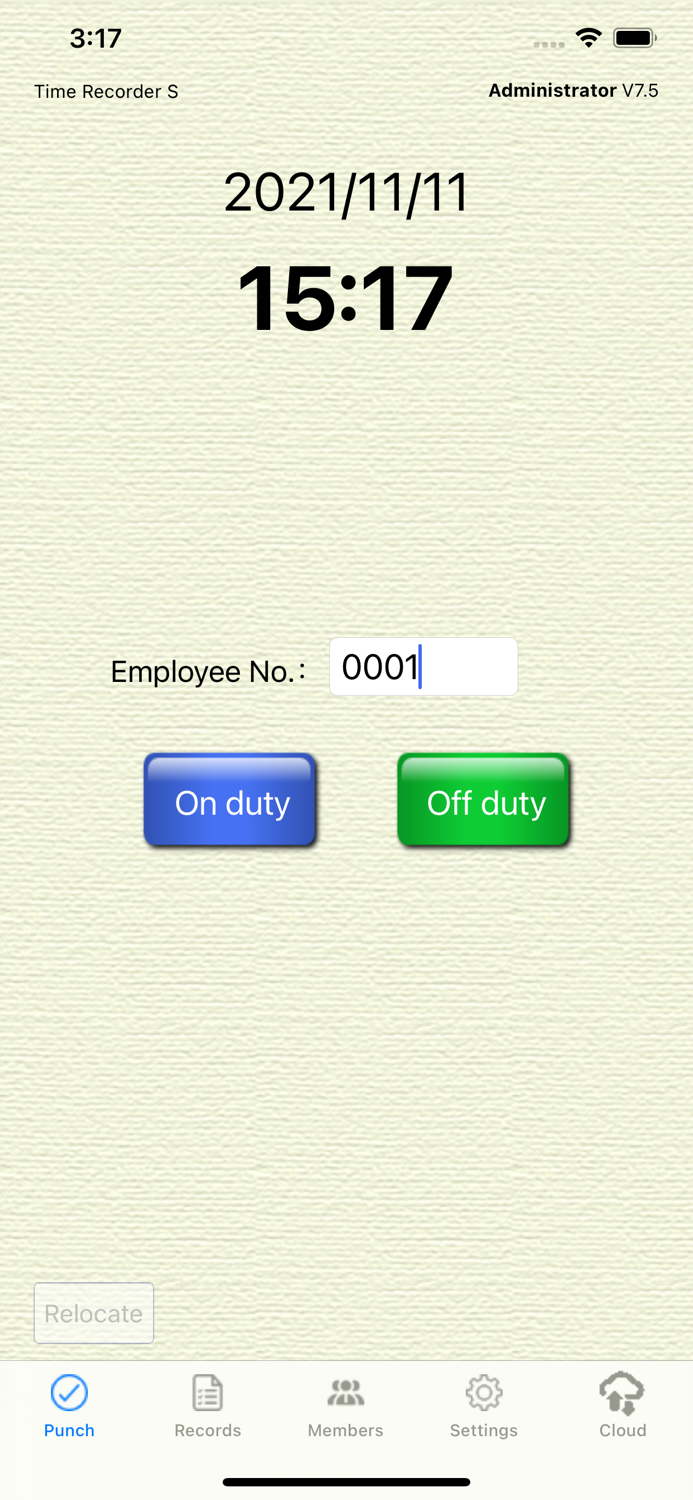 TimeRecorder S administrator