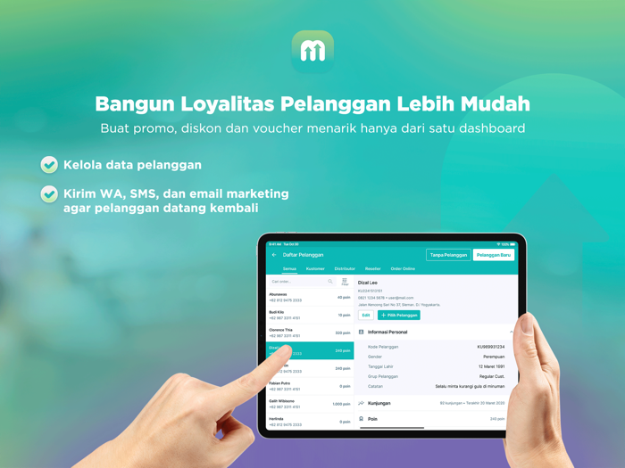 Aplikasi Kasir Wirausaha majoo