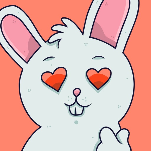 adorable Bunny Stickers icon