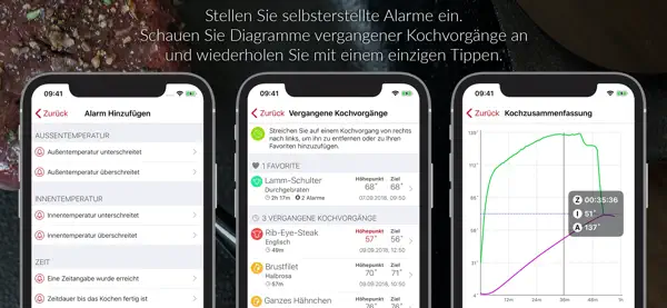 MEATER® Fleischthermometer iPhone App Screenshot 2 – Essen und Trinken