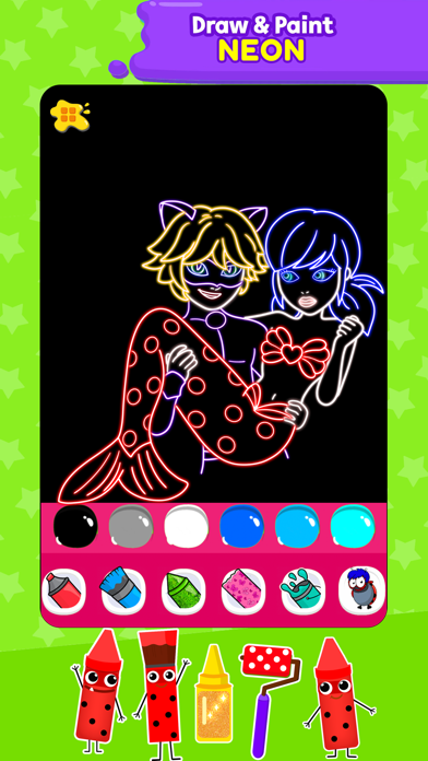 Glitter Ladybug Coloring Fun Screenshot