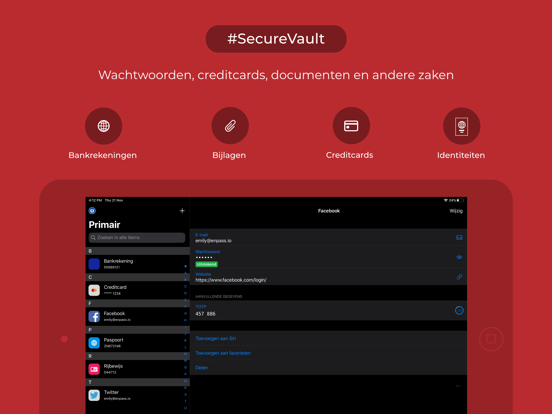 Enpass Password Manager iPad app afbeelding 1