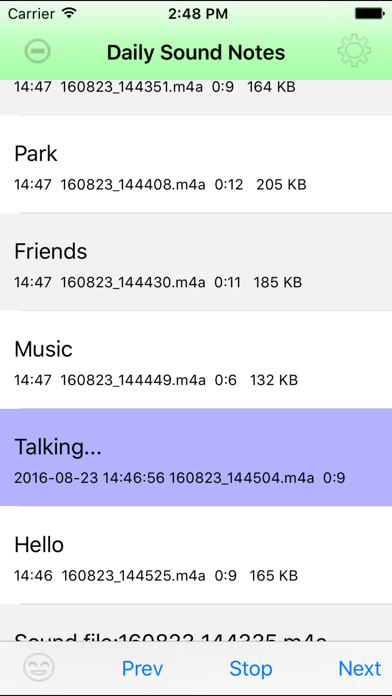 Screenshot #3 pour Daily Sound Notes Professional