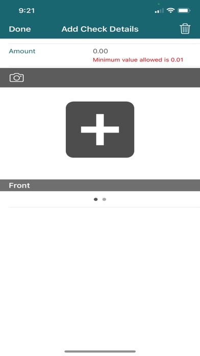 NWCU Digital Business Deposit Screenshot