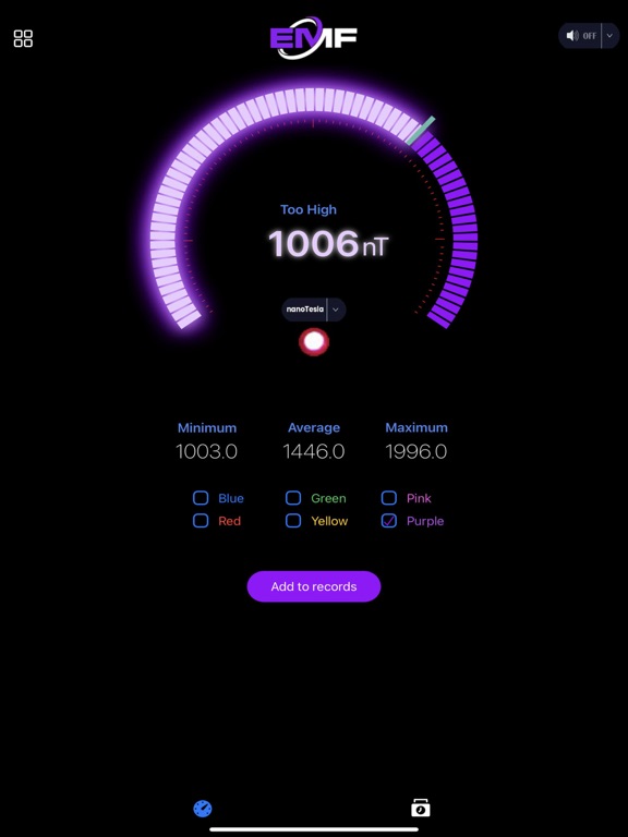 Screenshot #4 pour Emf Detector Radiation Reader