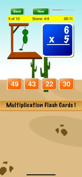 Game screenshot Multiplication Flash Cards ! apk