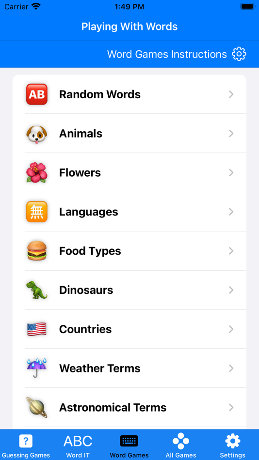 #3. Playing With Words (iOS) By: David Costa