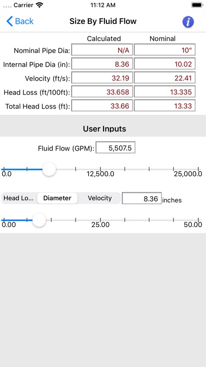 HVAC Pipe Sizer - Liquid