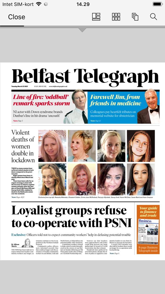Belfast Telegraph Newsstand