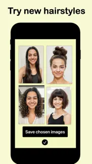 stylist - hairstyle try on iphone screenshot 2
