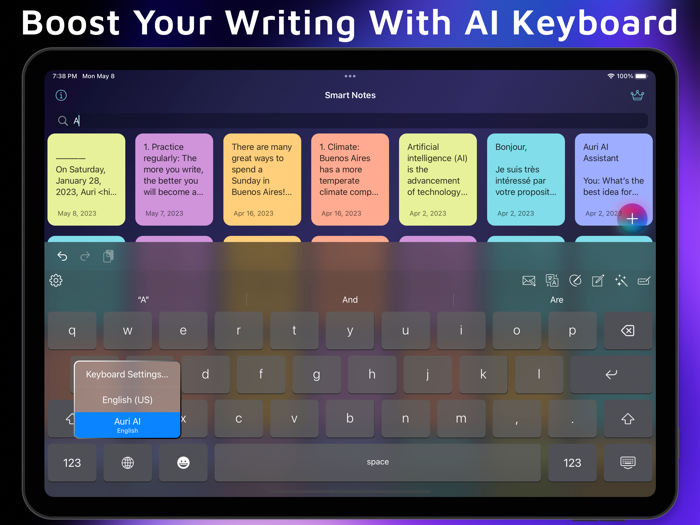 Auri AI Keyboard and Assistant