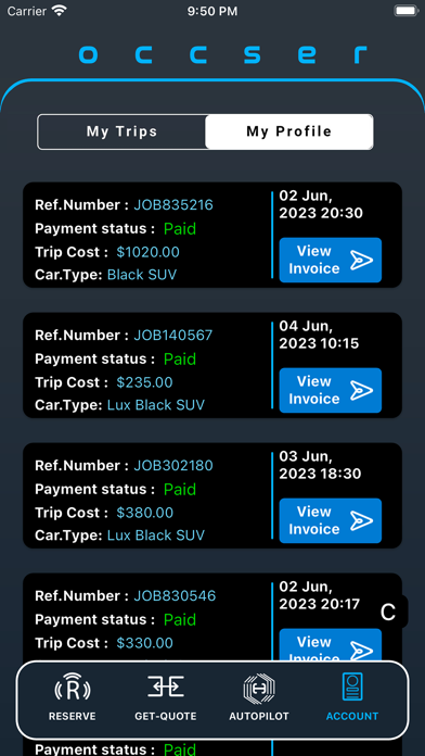 occser Screenshot