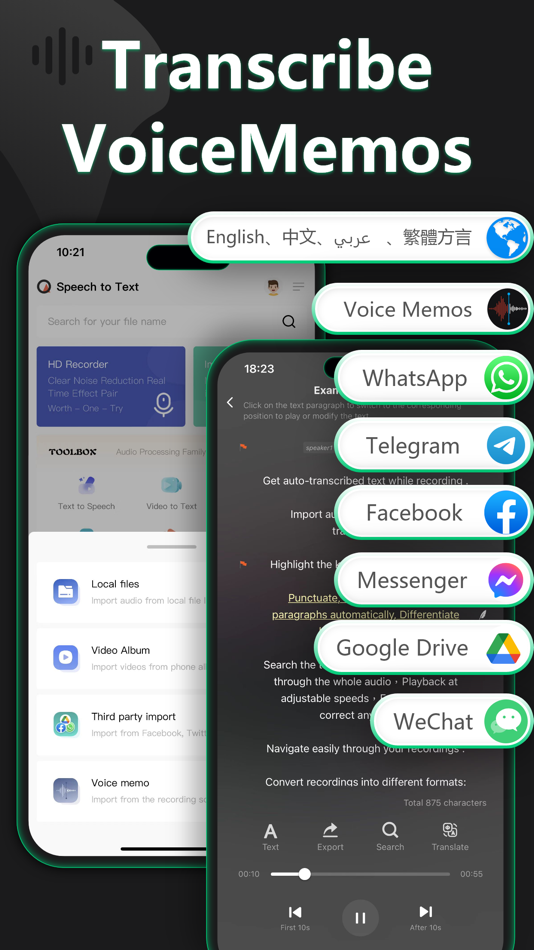 #2. Speech to Text: AI Transcribe (iOS) Tekijänä: 继承 曾