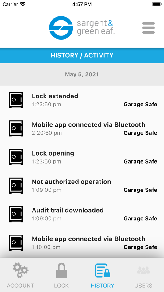 #4. I-Series Keypad Control (iOS) Podle: Sargent and Greenleaf