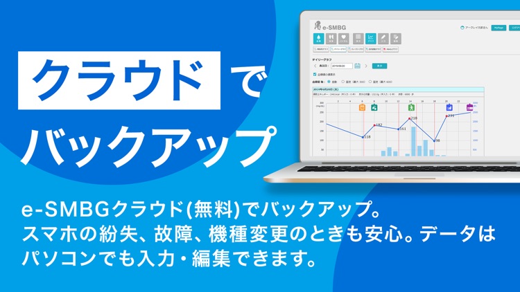 スマートe-SMBG 糖尿病 血糖値 血圧管理 screenshot-3