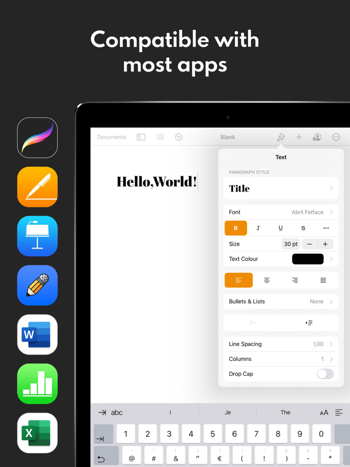 Fonts for iPhones and iPads