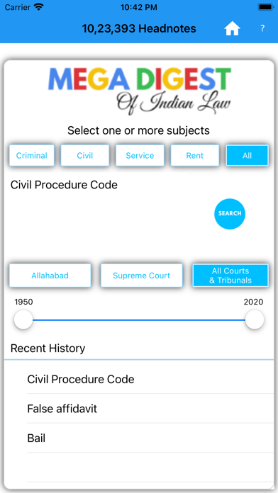 Mega Digest Of Indian Law Screenshot