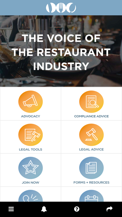 CA Restaurant Association Screenshot