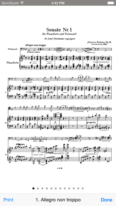 Brahms Cello Sonatas Screenshot