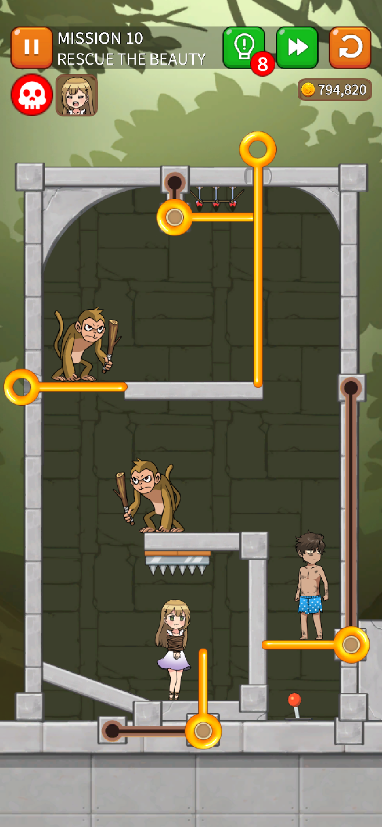 Puzzle Rescue : Pull the Pin