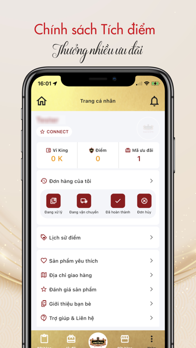 King Coffee Super App Screenshot
