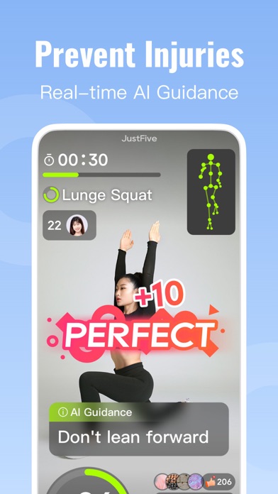 JustFive: Easy Workout & Fit Screenshot
