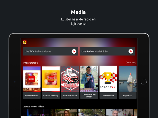 Omroep Brabant iPad app afbeelding 4